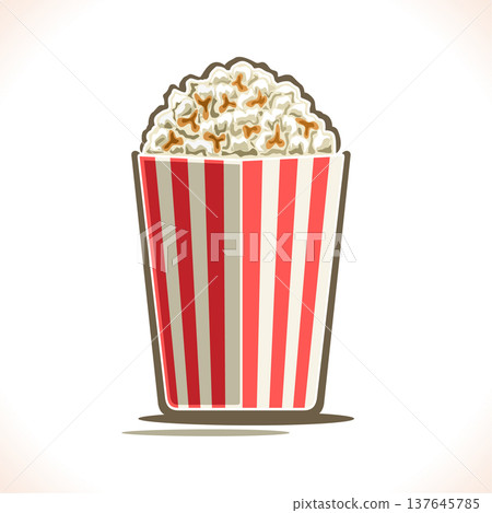 Vector poster for Popcorn Vector poster for Popcorn 137645785