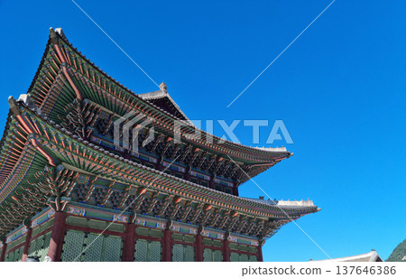 seoul korea - 2024 10 02 : This is Gyeongbokgung Palace in Seoul, South Korea. 137646386