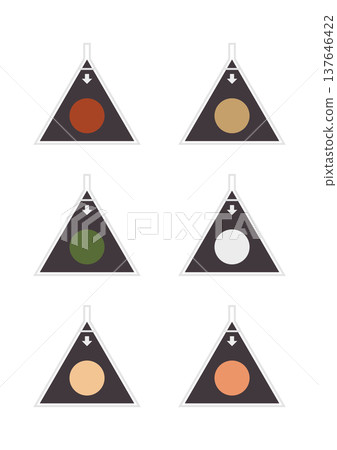 A simple illustration of convenience store rice balls lined up vertically. A simple illustration of convenience store rice balls lined up vertically. 137646422