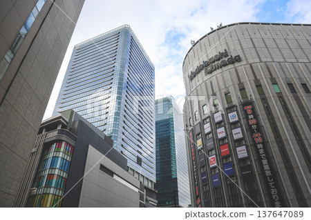 Nov 25 2025 Modern Umeda Shopping Mall with Adjacent Office Towers 137647089