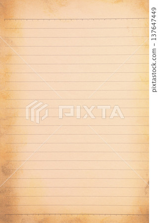 Old grunge paper yellowed notebook 137647449