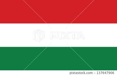 Flags of Hungary - flat collection icon. Hungary national flag set shape variations vector icon. Isolated sticker. Flags of Hungary - flat collection icon. Hungary national flag set shape variations vector icon. Isolated sticker. 137647906
