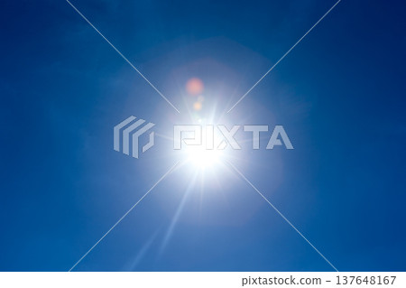 blue sky background with tiny clouds blue sky background with tiny clouds 137648167