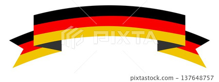Flags of Germany - flat collection icon. Germany national flag set shape variations vector icon. Isolated sticker. 137648757