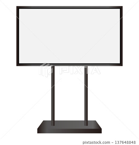 時尚的橫向數位看板顯示器材料 137648848