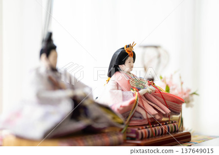 Hina dolls (male and female dolls) / Hina Matsuri, a traditional Japanese event. Hina dolls (male and female dolls) / Hina Matsuri, a traditional Japanese event. 137649015