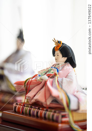 Hina dolls (male and female dolls) / Hina Matsuri, a traditional Japanese event. Hina dolls (male and female dolls) / Hina Matsuri, a traditional Japanese event. 137649022