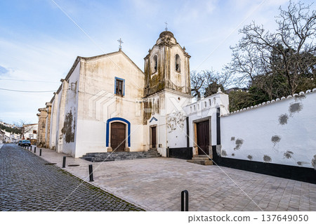 Odemira, Portugal - Feb 24, 2026: Traditional white church Igreja de Santa Maria in Odemira, Costa Vicentina, Portugal Odemira, Portugal - Feb 24, 2026: Traditional white church Igreja de Santa Maria in Odemira, Costa Vicentina, Portugal 137649050