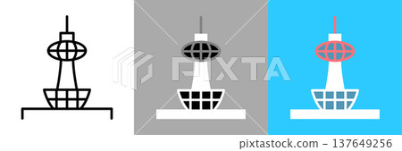 A simple Kyoto Tower icon A simple Kyoto Tower icon 137649256