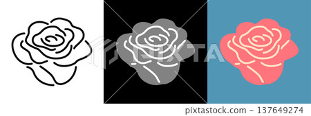 rose icon 137649274