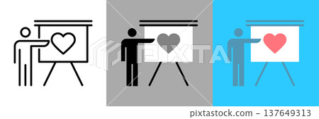 Love Lesson Icon Love Lesson Icon 137649313