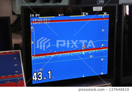 海洋魚群探測器（顯示單元）範例 137649819