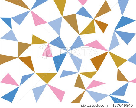 Geometric pattern, triangle, white background, brown, blue Geometric pattern, triangle, white background, brown, blue 137649840