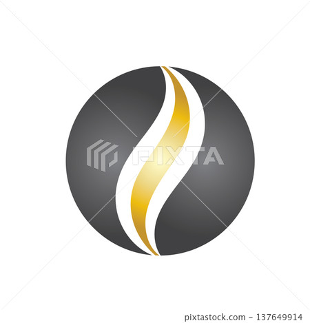 Sleek Hair Curve Logo Template 137649914