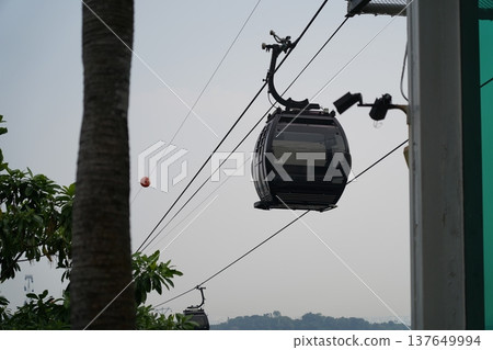 Singapore Cable Car Ride High Above Scenic Views 137649994