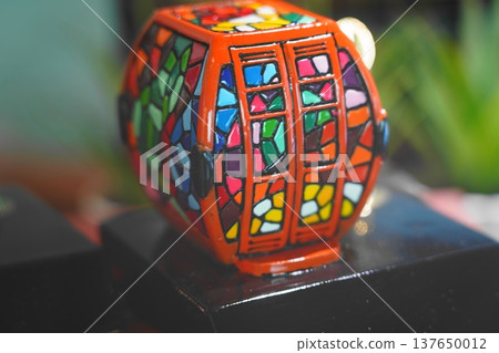 Colorful Cable Car Figurine Souvenir Decoration Colorful Cable Car Figurine Souvenir Decoration 137650012