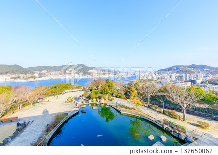 早春的格洛弗花園：從原三菱2號船塢大樓眺望，長崎縣長崎市 137650062
