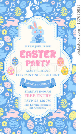 Easter Party Story Template Easter Party Story Template 137650085