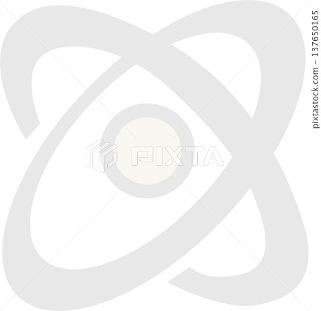 illustration Abstract gray atomic symbol science technology concept illustration Abstract gray atomic symbol science technology concept 137650165
