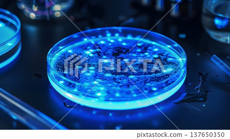 Cultivating bioluminescent bacteria that glow blue – Medical research and bioscience Cultivating bioluminescent bacteria that glow blue – Medical research and bioscience 137650350