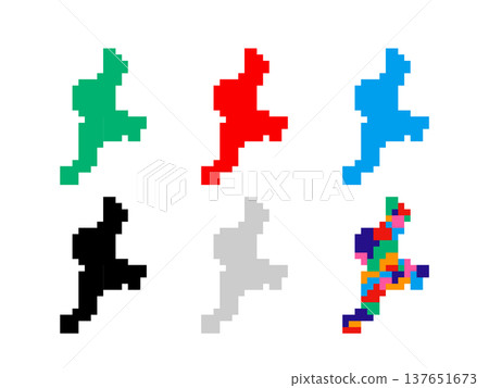 Pixel art map of Mie Prefecture - Square Dot-03 137651673