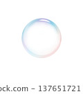 白色背景上的肥皂泡 137651721