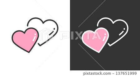 simple design heart icon simple design heart icon 137651999
