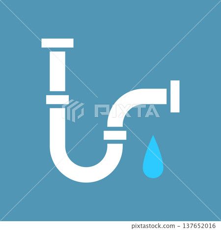 Plumbing water leak icon Plumbing water leak icon 137652016