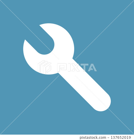Simple spanner vector icon Simple spanner vector icon 137652019