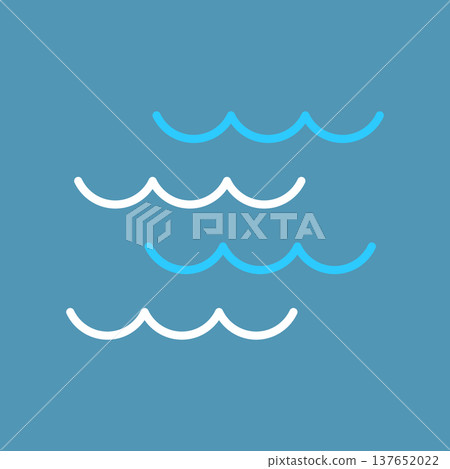 Wave Icon Wave Icon 137652022