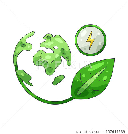 Illustration of Green energy Illustration of Green energy 137653289