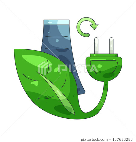 Illustration of Green energy 137653293