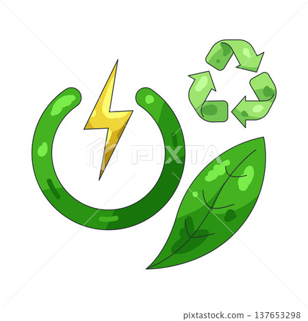 Illustration of Green energy 137653298