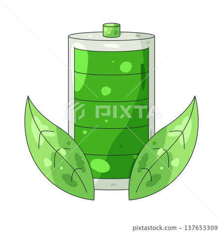 Illustration of full battery 137653309
