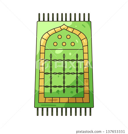 Illustration of prayer mat  137653331