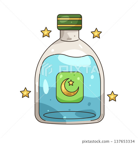 Illustration of Zamzam bottle Illustration of Zamzam bottle 137653334