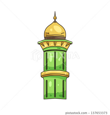 Illustration of minaret Illustration of minaret 137653373
