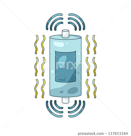 Illustration of battery sensor Illustration of battery sensor 137653384