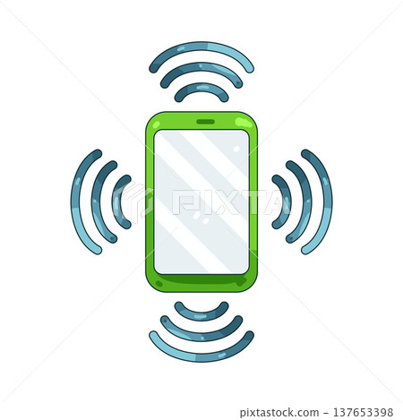 Illustration of phone sensor Illustration of phone sensor 137653398