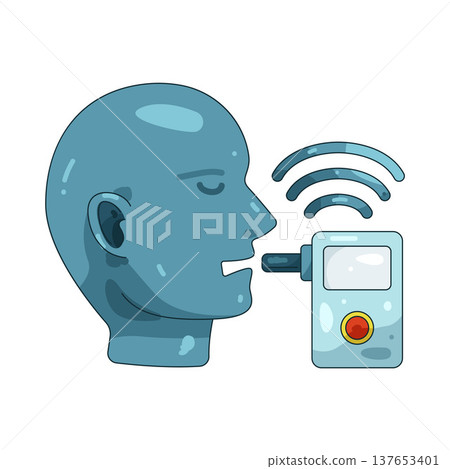 Illustration of sound sensor Illustration of sound sensor 137653401