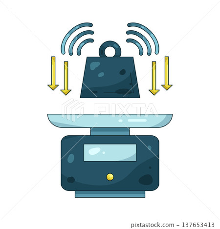Illustration of weight sensor Illustration of weight sensor 137653413