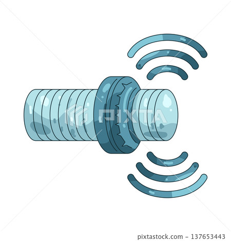Illustration of proximity sensor Illustration of proximity sensor 137653443
