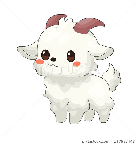 Illustration of goat Illustration of goat 137653448