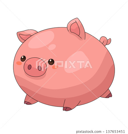 Illustration of pig Illustration of pig 137653451