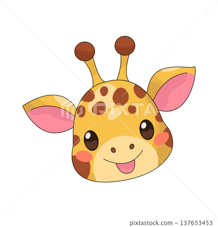 Illustration of giraffe Illustration of giraffe 137653453