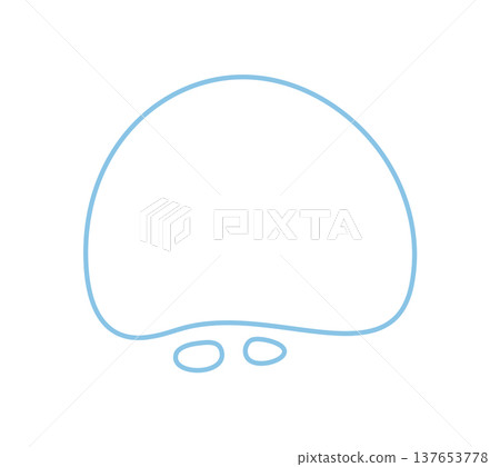 Minimal abstract outline shape frame with organic blob and fluid line style set. Irregular form appears graphic and modern, bringing a soft effect. Use as set element in trendy contemporary 137653778