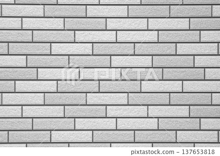 Brick-patterned, high-quality, clean-looking wall covering in gray tones 1 137653818