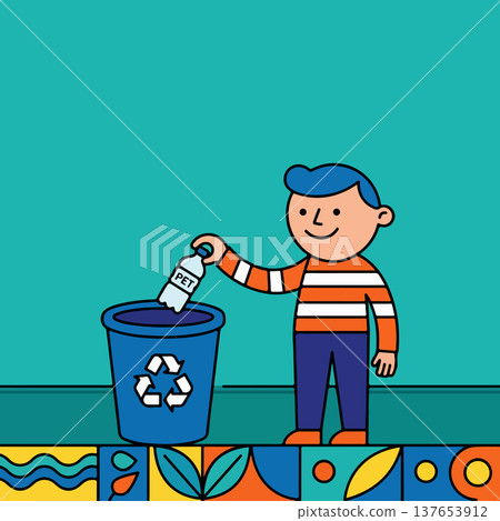 Recycling PET Bottle Recycling PET Bottle 137653912