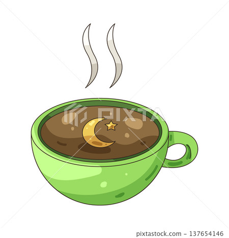 Illustration of coffee cup 137654146