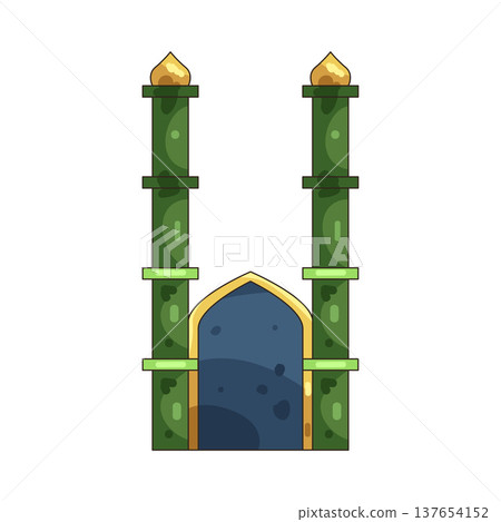 Illustration of minaret 137654152